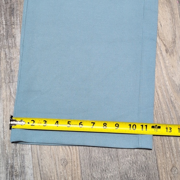 all in motion Pale Blue Ribbed Drawstring Wide Leg Pants - Picture 10 of 10